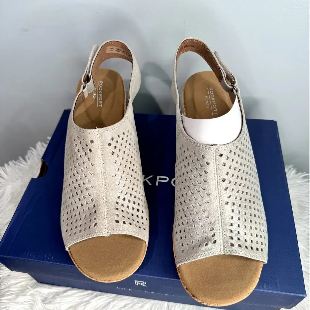 ROCKPORT Briah Wedge Sandals Size 6.5 NEW